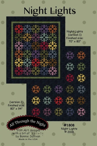 [ATN-1808] Night Lights Quilt Pattern by Bonnie Sullivan