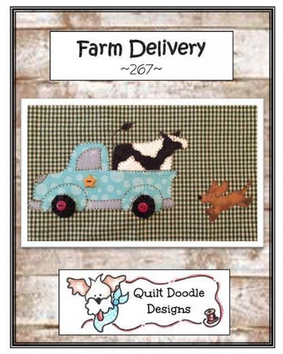 [QD-267] Farm Delivery Pattern By Cindy Staub For Quilt Doodle Designs