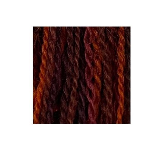 [VI-WF15-W37] Merino Variegated Wool Thread, Shaded Garnets, Size 15