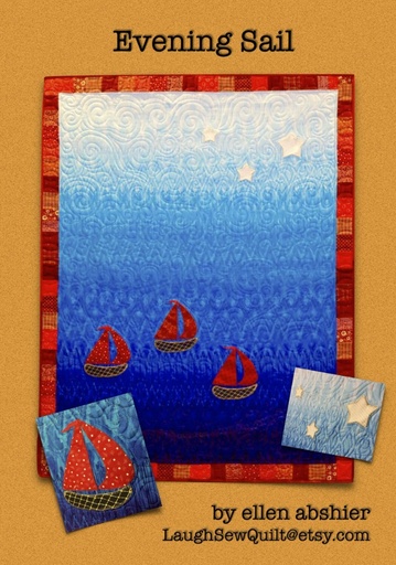 [LSQ-QPB155] Evening Sail Pattern by Laugh Sew Quilt