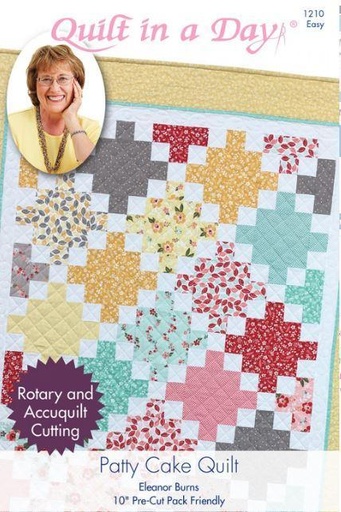 [QD-1210] Patty Cake Quilt  Pattern byEleanor Burns for Quilt in a Day