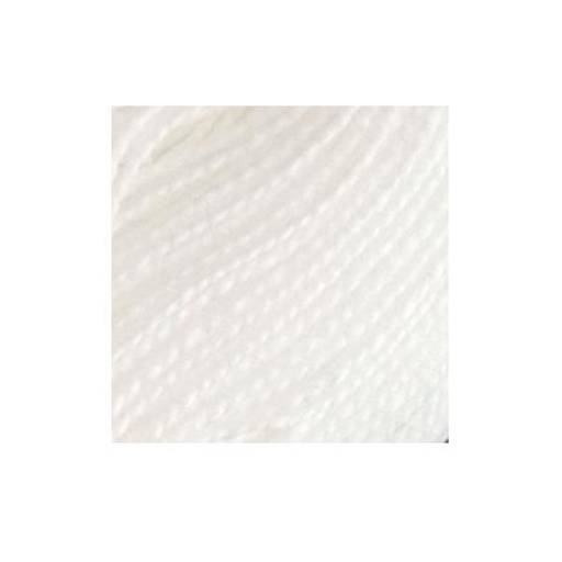 [VAL-PCS8-003] Valdani Solid Perle Cotton Ball, White Size 8