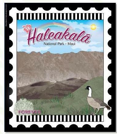 [ZEB-HALEAKALA] National Parks Stamp: Haleakala