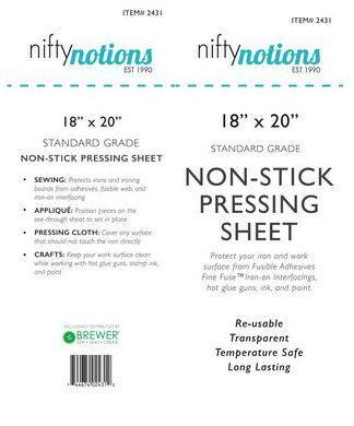 [QR-2431] Nifty Notions Teflon Pressing Sheet 18" X 20"