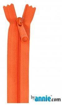 [BA-ZIP24-287] Handbag Zipper, Single Slide 24" Pumpkin From Byannie.Com