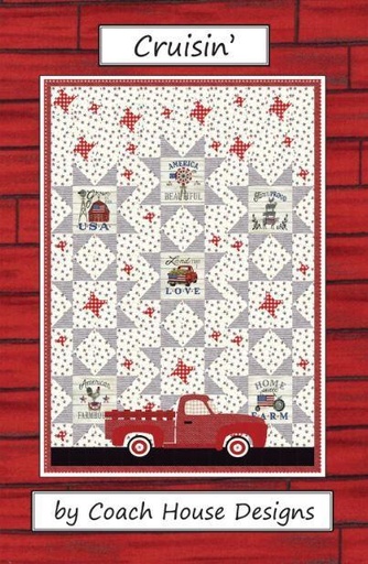 [CHD-1819] Cruisin' Quilt Pattern by Barbara Cherniwchan for Coach House Designs