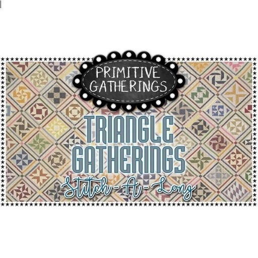 [PG-PRI-1005] Triangle Gatherings Stitch Along by Lisa Bongean for Primitive Gatherings