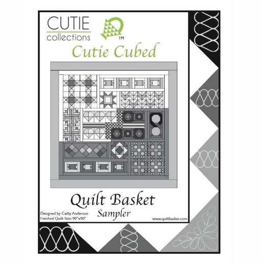 [QB-CUTIECUBED] Cutie Collections Cutie Cubed Quilt Basket Sampler Pattern By Cathy Anderson