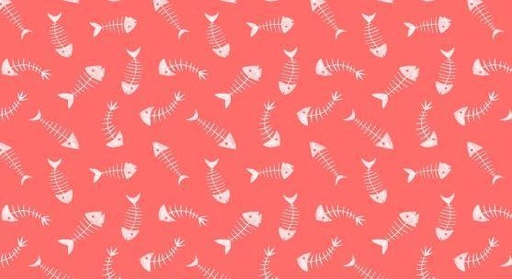 [DS-1270PCH] Fishbones Peach By Dear Stella Fabrics 