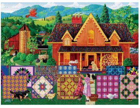 [SUN-38844] Morning Day Quilt Jigsaw Puzzle, 1000 Pieces