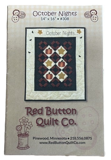 [RBQ-308] October Nights Mini Quilt Pattern from Red Button Quilt Co